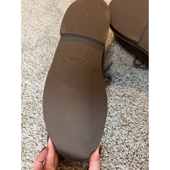 Clarks Bushacre 2 Chukka Desert Boots Mens 12 US Brown Leather Shoes Low Heel - Picture 8 of 9